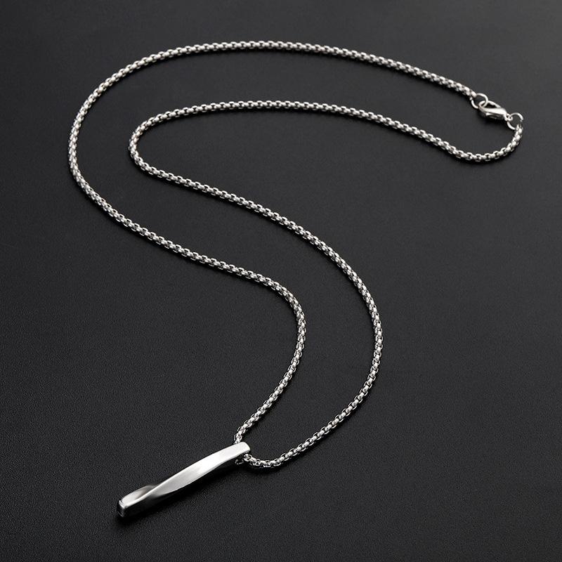 Men's Necklace Lady's Necklace New Pendant Necklace Tide Hip Hop Necklace Stainless Steel Pendant Jewelry