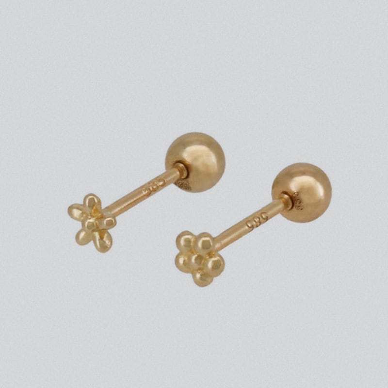 Youngglow 14k Petit Flower Piercing (2type)