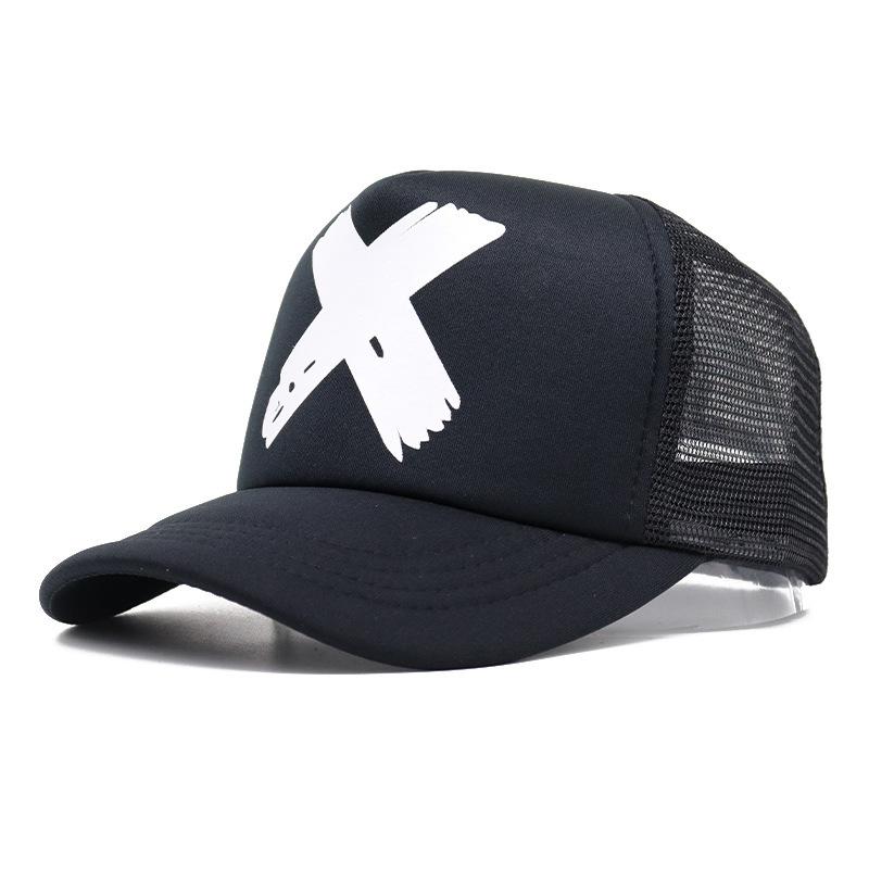 Summer X Letter Mesh Cap Couple Hip Hop With Mesh Baseball Cap Outdoor Mesh Breathable Cap