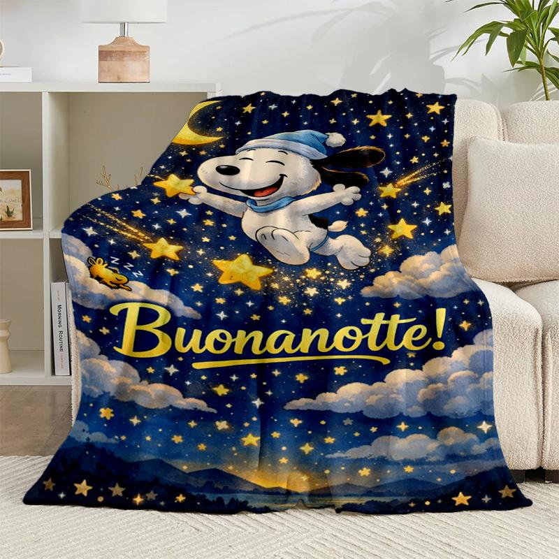 1PC Cute Dog Sweet Dreams Flannel Blanket Gift, Suitable for Both Men And Women, Soft Ideal for Beds And Sofa, Birthday Or Christmas Gift