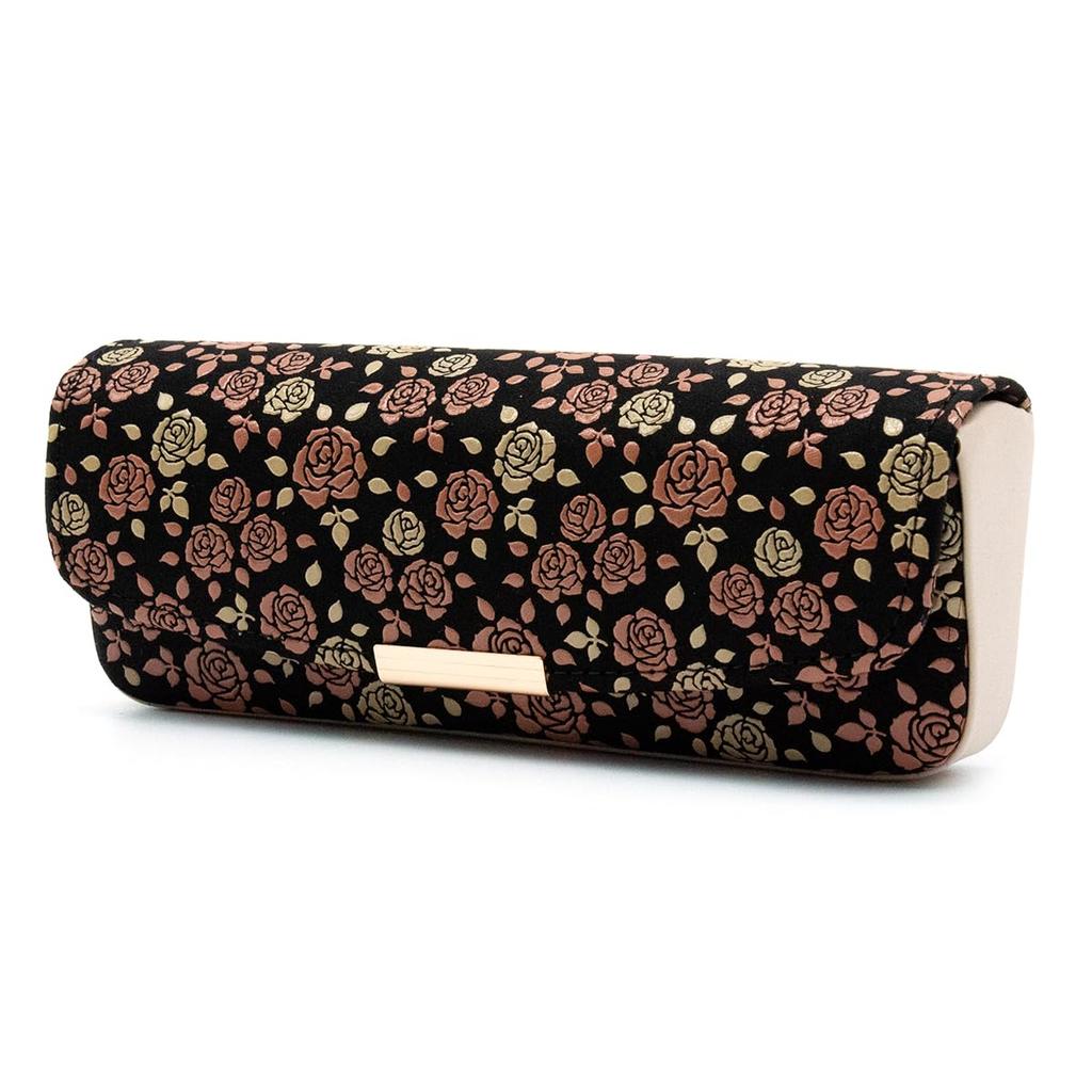 Indenya Inden Eyeglass Case Kaguwa Rose Lacquer Deerskin Traditional Craft Japan