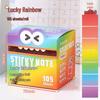 Blue Pearlescent Gradient Sticky Notes - Tearable Transparent Student Memo Stickers