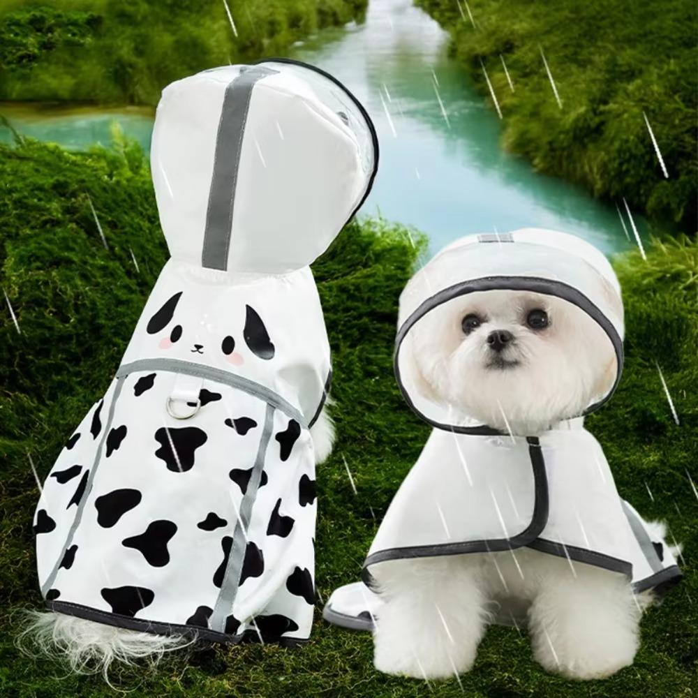 Cartoon Dog Rainwear Waterproof Puppy Clothes Fashion Puppy Rain Cape  Summer