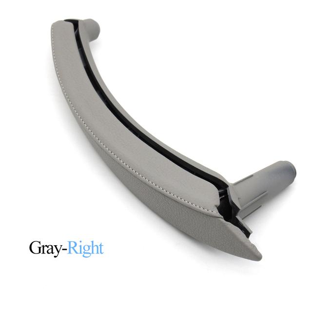 Upgraded Car Left Right Passenger Door Pull Handle with Leather Cover Trim Replacement For BMW X5 X6 E70 E71 E72 2007-2013