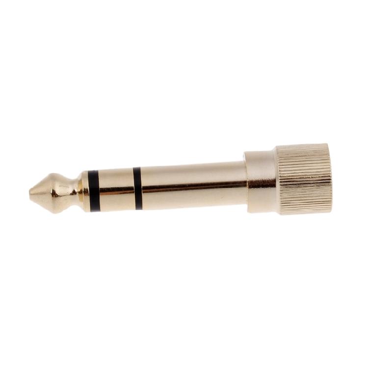 Portable 6.35mm to 3.5mm Socket Adapter Headphone Adapter 1/4 inch to 1/8 inch