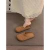 Hand-woven hollow breathable bag head half slippers women's summer sandals women's hole shoes platform women's shoes