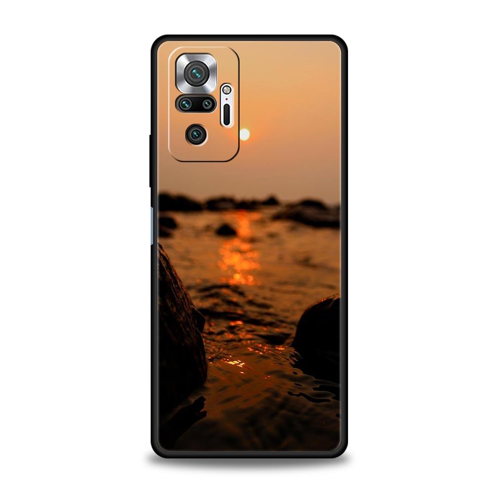 Sunset Sunset Glow Sea Phone Case For Xiaomi Redmi Note 15 14 13 12 5G 11 10 Pro Plus 4G 9S 14C 13C 12C 10C Soft TPU Cover
