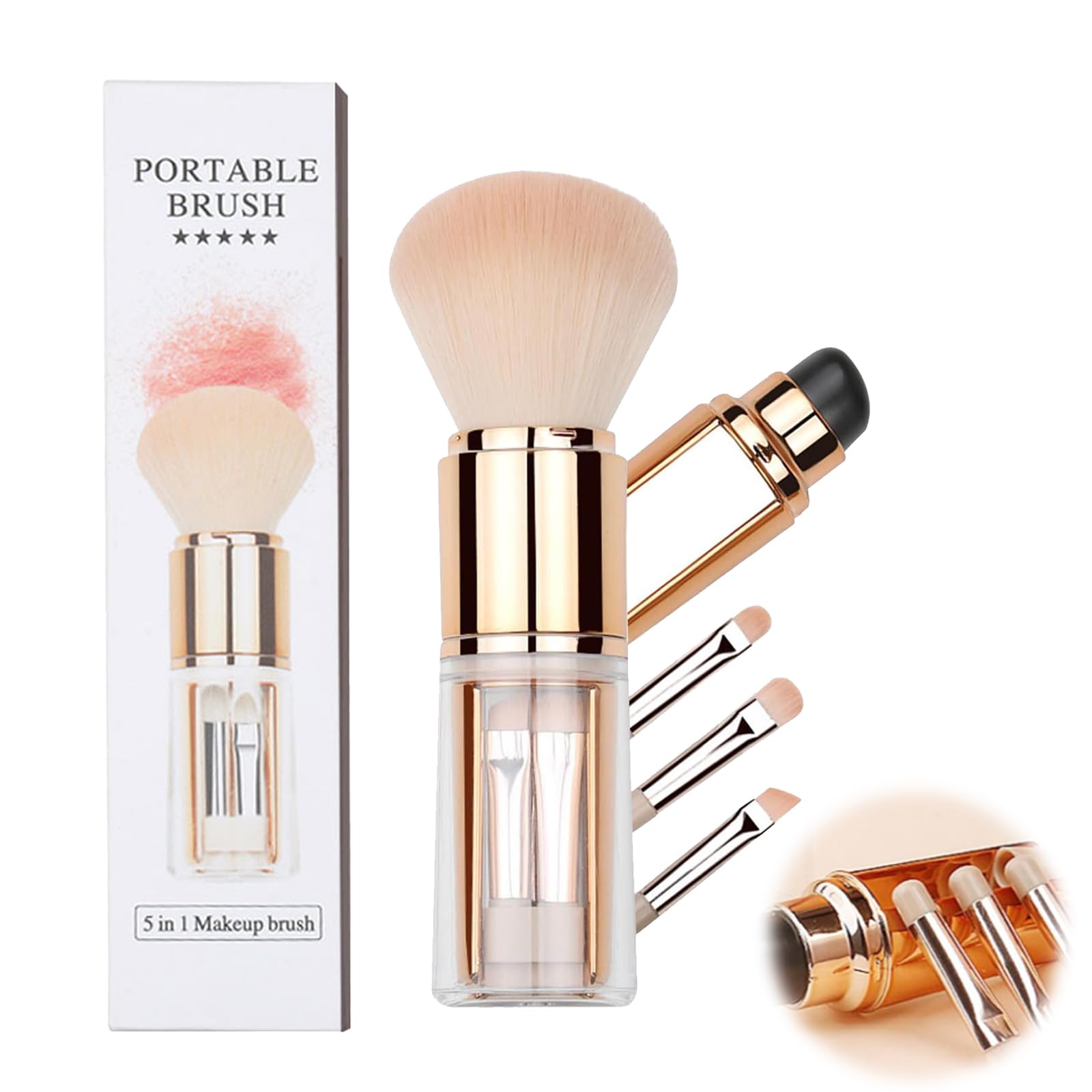 

PAVIKE Makeup Brush Powder Shading Eye Makeup Brush Lip Makeup Set of Storage Case Makeup Makeup Brush Set, Brush, Brush, Brush, Set, Brush, Brush, 5,