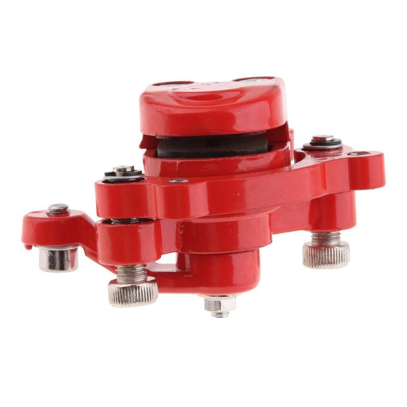 Red Motorcycle Front Rear Disc Brake Caliper Assembly for 49cc Left