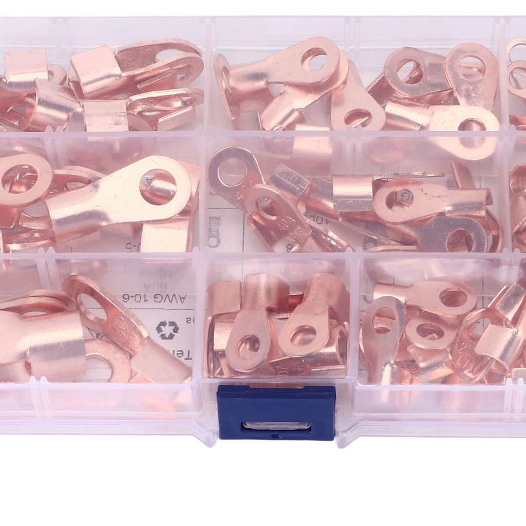 Buy 120pcs Open Barrel Crimp Connectors Ring Terminal Assortment Set