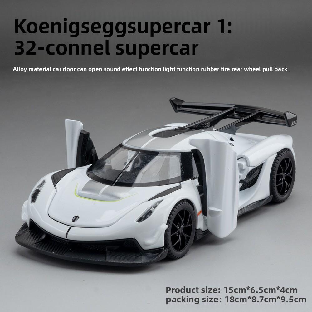 Jesko Koenigsegg 132 Alloy Car Model With Light Sound For Gift Toy Display