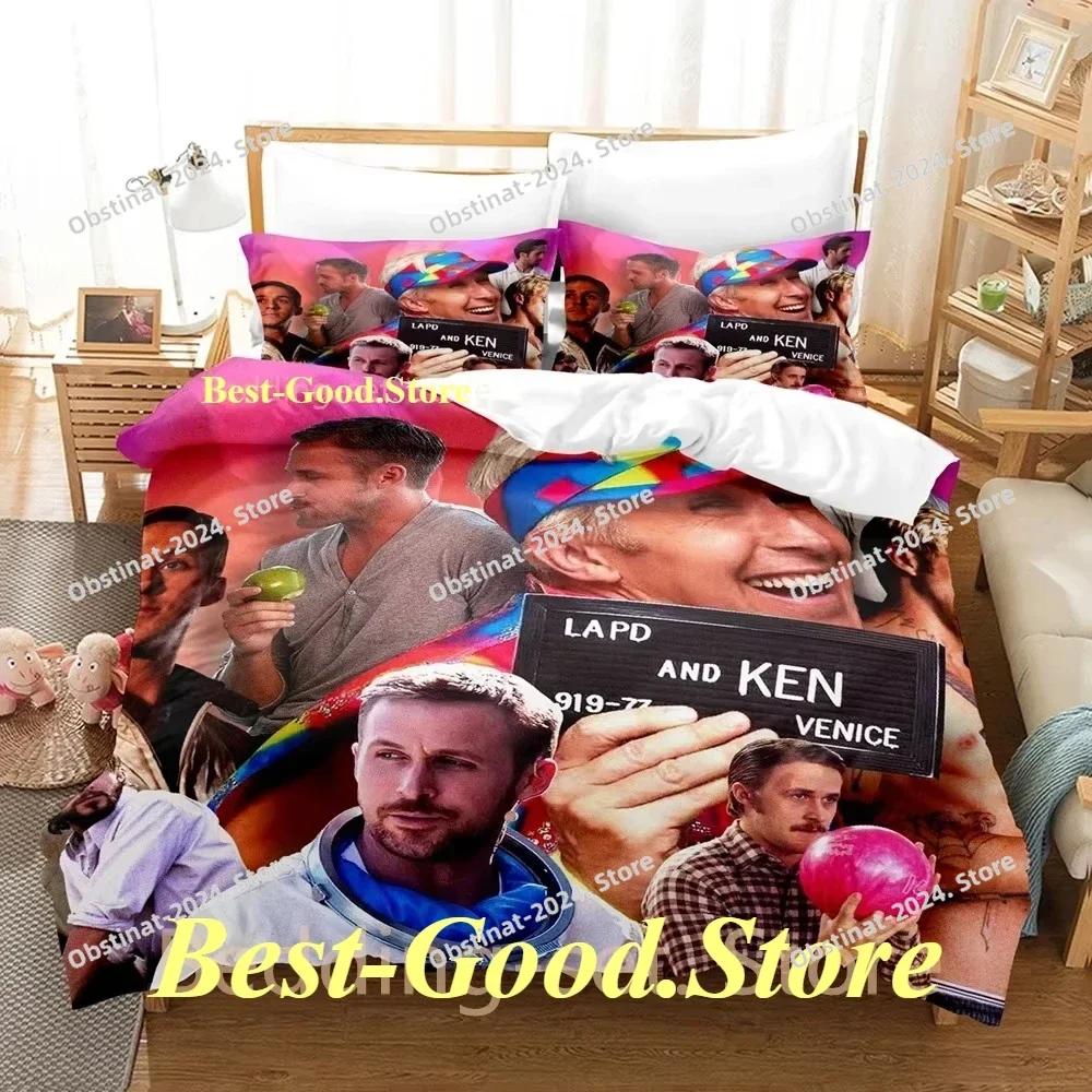 Ryan Gosling Bedding Set Single Twin Printed Bed Set With Pillowcase Bed Duvet Cover Soft Single Double Queen Super King Size