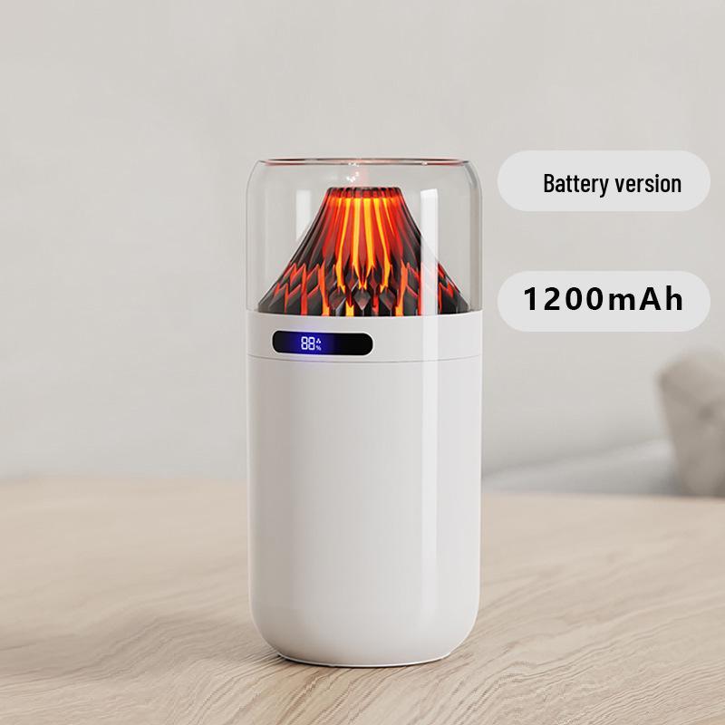 Volcano USB Aromatherapy Humidifier: Compact, Rechargeable, Digital Display