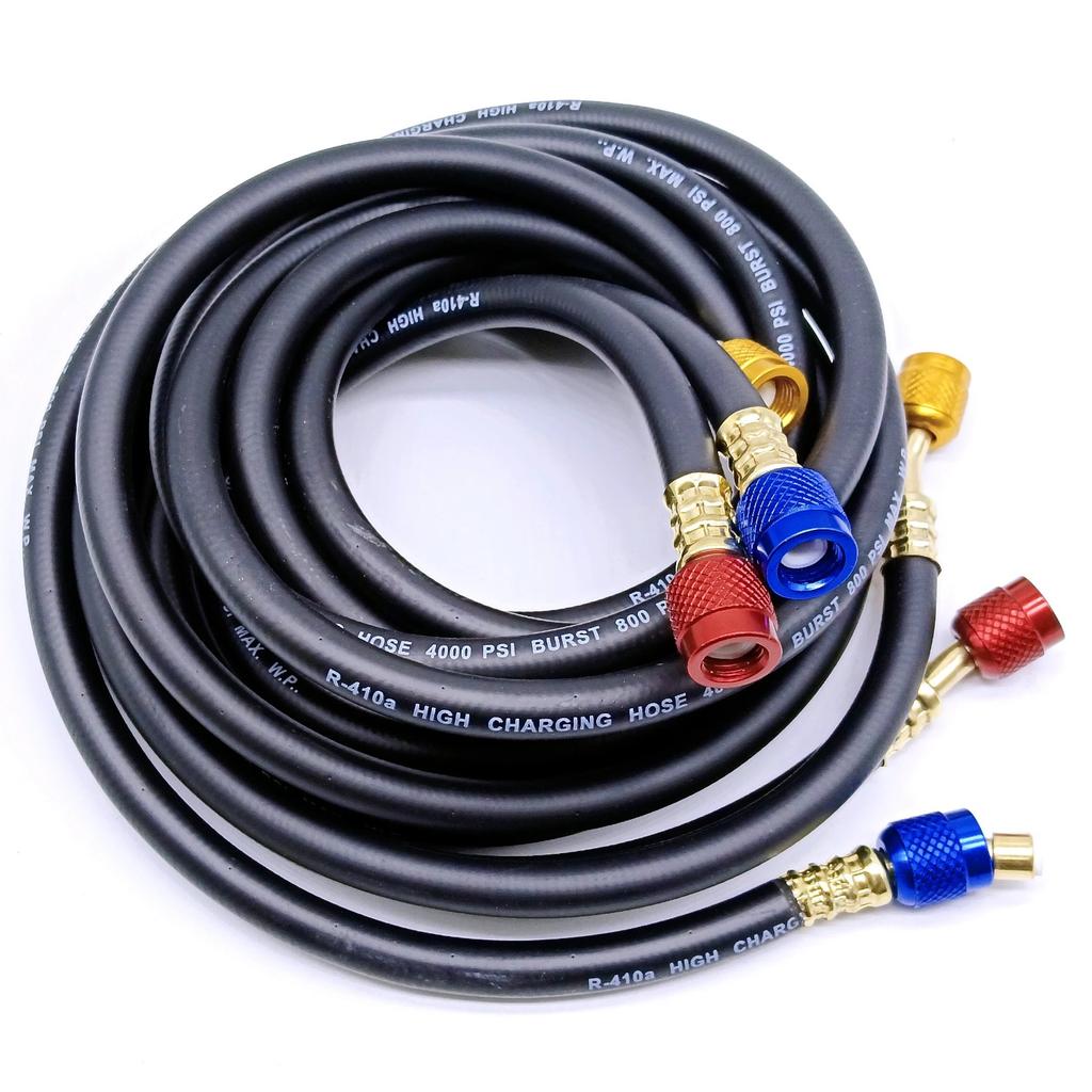 R134a R410A AC Refrigerant Charging Hoses HVAC Air Conditioning Tool Car Silicone Hose Pipe Air Condition System Maintenance