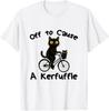 Off To Cause A Kerfuffle Funny Black Cat Meme TShirt Unisex T-Shirt