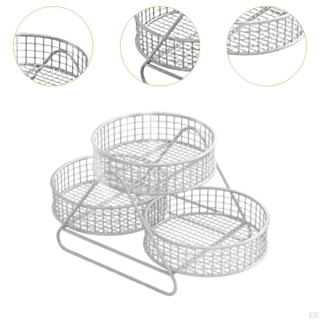 Arbeitsplatten-Obstkorb, Dekorativer Aufbewahrungskorb zur Organisation von Obst, Servierschale