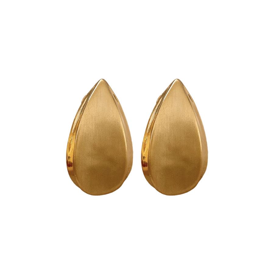 Brushed Teardrop Earrings