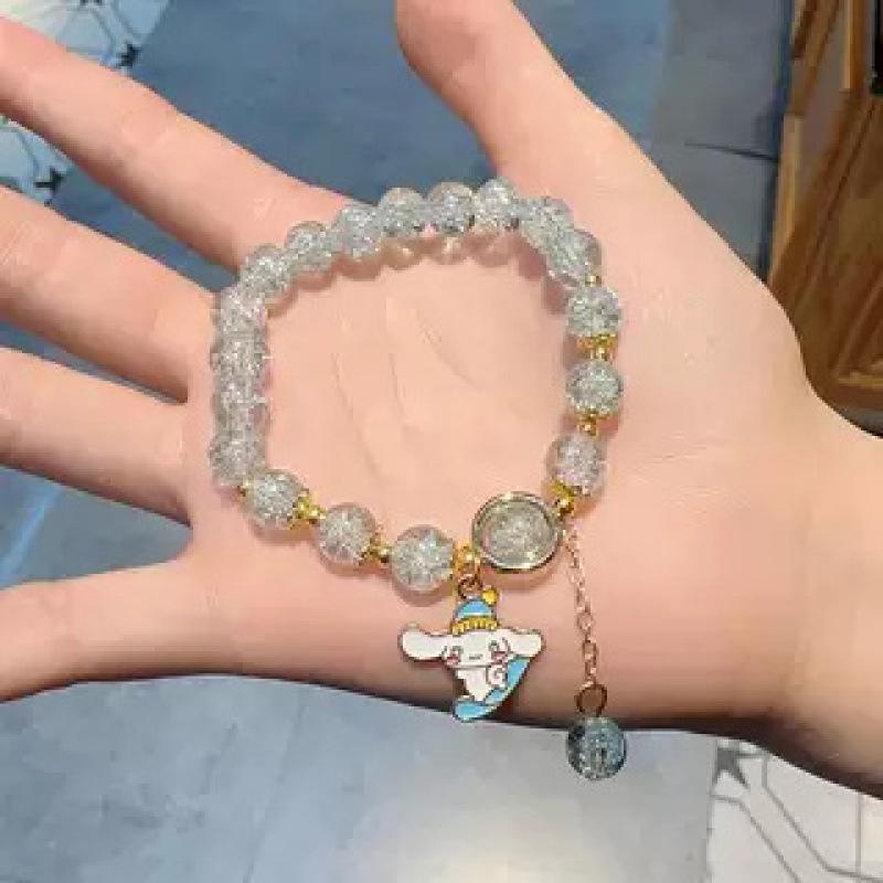 Colorful Crystal Beaded Fishtail Bracelet: Sweet, Fairy-Inspired Gift for Best Friend or Girlfriend - Perfect for May Day Outings