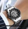 Mechanical Watch Men Black Gold Light Luxury Brand Business Waterproof Tourbillon Hollow Waterproof Male Fashion Clock Watches