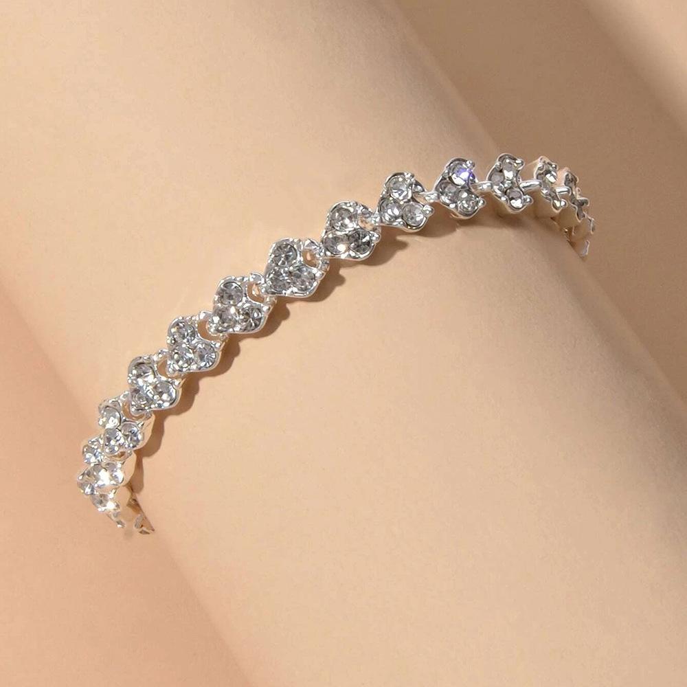 Nytt sett, Halering romersk armbånd, Åpen pekefingerring, Parringarmbånd for kvinner.