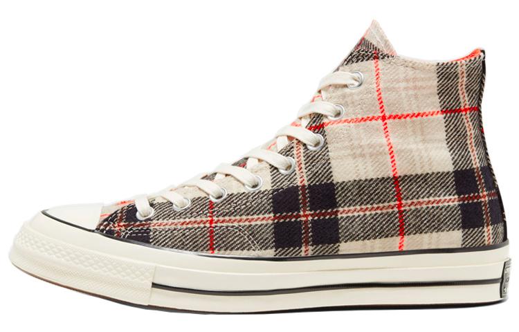 Converse Клетчатые Chuck 1970-х Кремово-белый Серый 166496C 36
