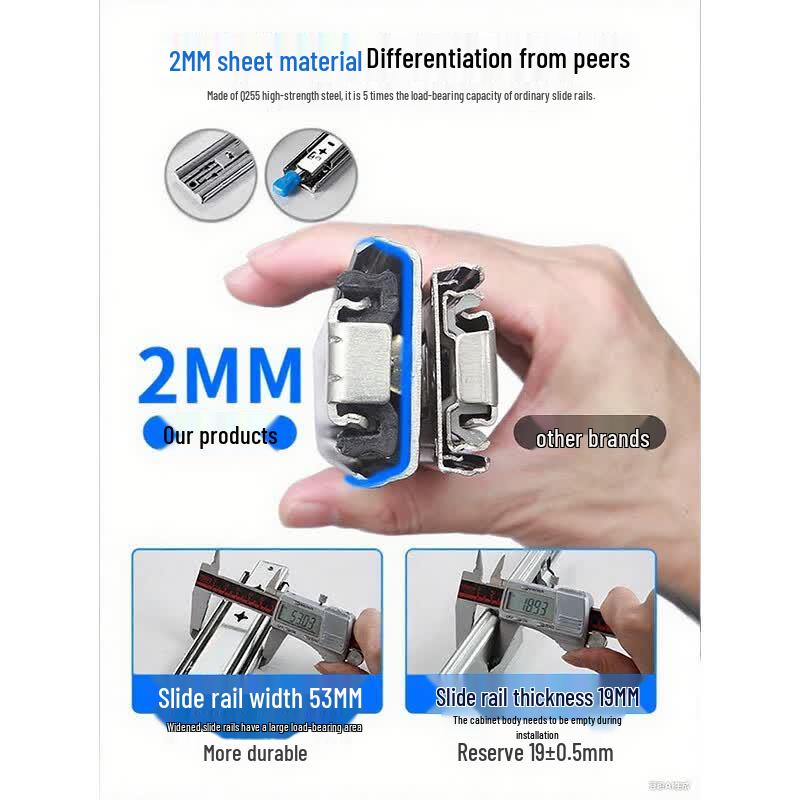 Heavy-Duty Damping Drawer Slides