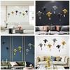 Metal Wall Art Set Of 6 Aluminium Metal Running Man Wall Hanging Home Decoration Perfect for Living