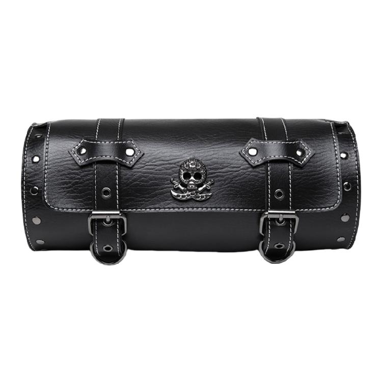 

Skull Pattern PU Storage Pouch Motorbike Tool Bag Motorcycle Front Bag Front Fork Handlebar Bag Saddlebag 1