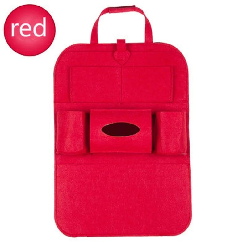 Car Multifunctional Seat Back Storage Box Car Hanging Bag Tissue Box Car Felt  Storage Bag