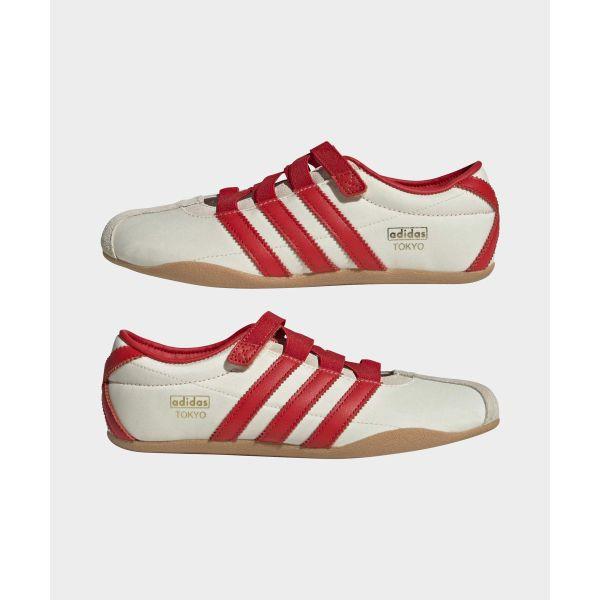 adidas Tokyo Mary Jane Cream White Red Gold Metallic Women Sneakers IH3999