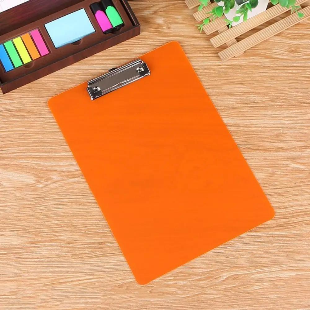 With Low Profile Gold Clip A4 Writing Clipboard Writing Tablet Writing Sheet Pad File Folder Board Clamp Document Folder