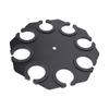 Microphone Holder Stand with Holes Silicone Lined for Easy Storage Mic Storage Rack Carbon Steel Handheld Mic Rack for