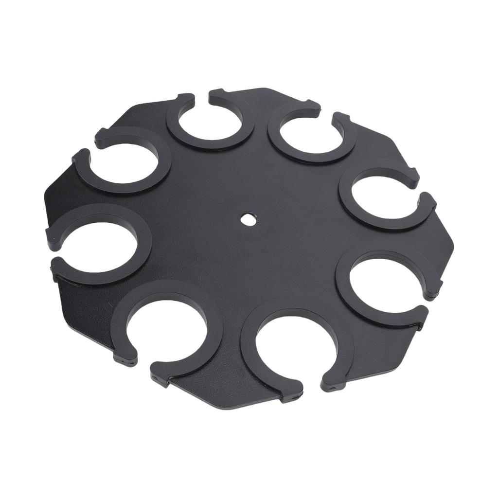 Microphone Holder Stand with Holes Silicone Lined for Easy Storage Mic Storage Rack Carbon Steel Handheld Mic Rack for