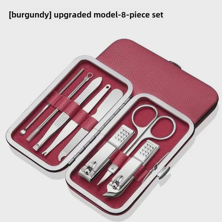 Stainless Steel Nail Clipper Set: Multifunctional Manicure & Pedicure Tools