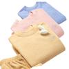 Children's Silk Warm Winter Pajama Set - Thickened Base Layer for Boys and Girls