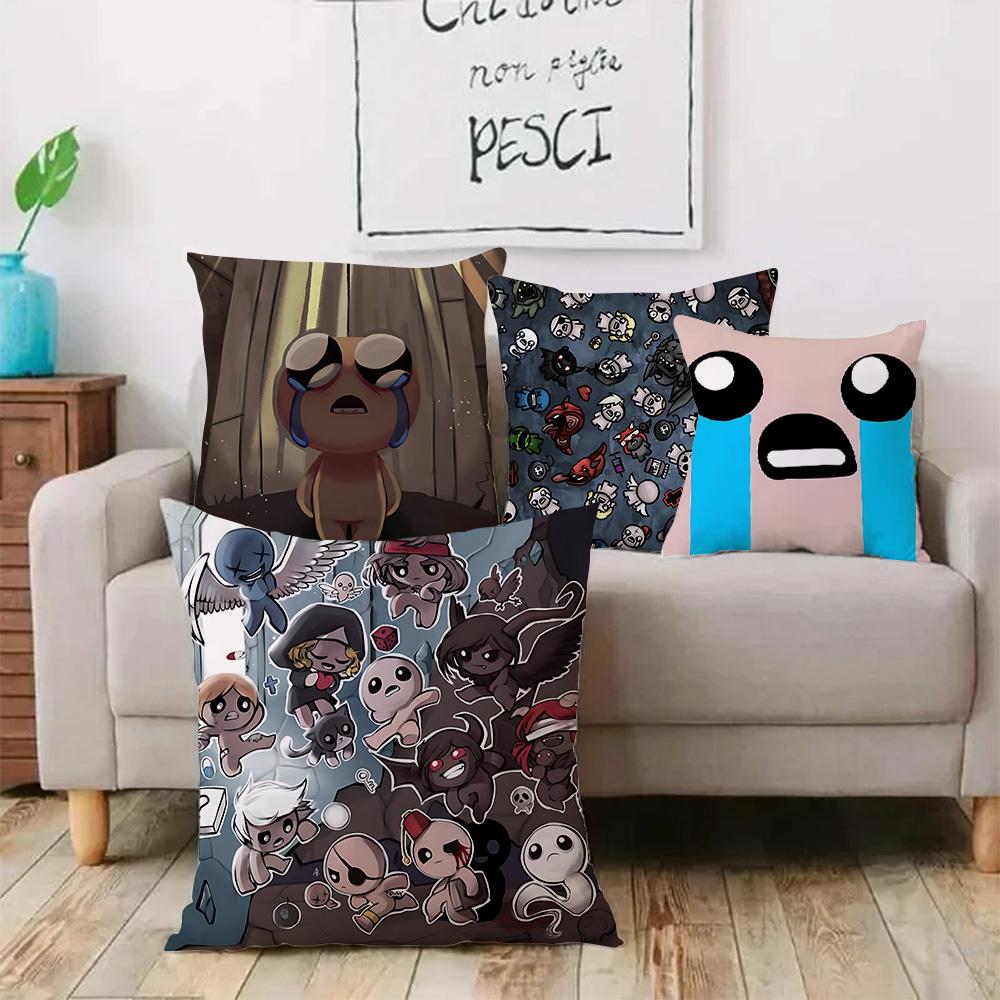 Cartoon The B-Bindings Of Isaac Pillow Covers Cartoon Sofa Decorative Home Double-sided Printing Short Plush Cute Cushion Cover