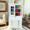 Bookcase Miniature Wooden Cabinet For Dollhouses Bedroom Living Room Decors DIY Craft Project Tiny House Furniture