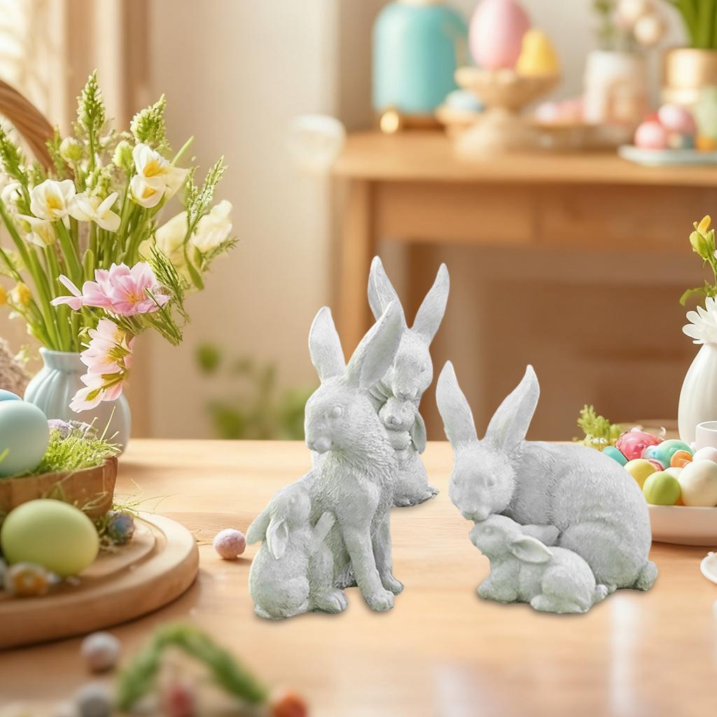 Harz Osterhase Simulation Tier Skulptur Ornament Retro Märchen Geschenk