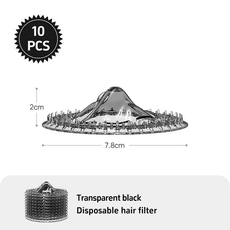 5/10/30pcs Plastics Drain Strainer Shower Hair Catcher Hair Sewer Filter Floor Drain Strainer for Kitchen Bathroom Accessories