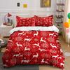 Snowy Deer Dance Elegantly. Bedding Sets Duvet Covers Pillowcases(1* Duvet Cover 2* Pillowcases Without Duvet Insert)