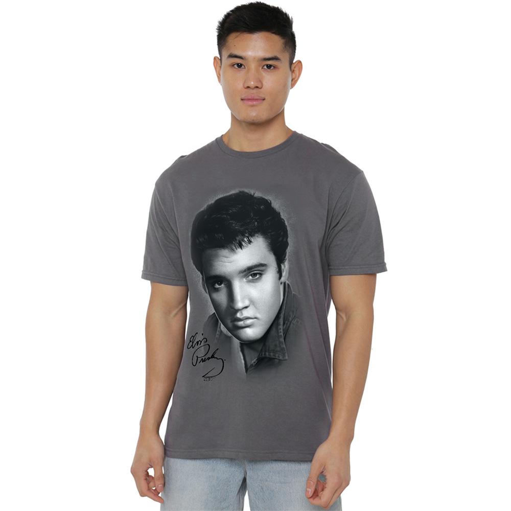 Elvis Presley Unisex Erwachsenen Porträt T-Shirt