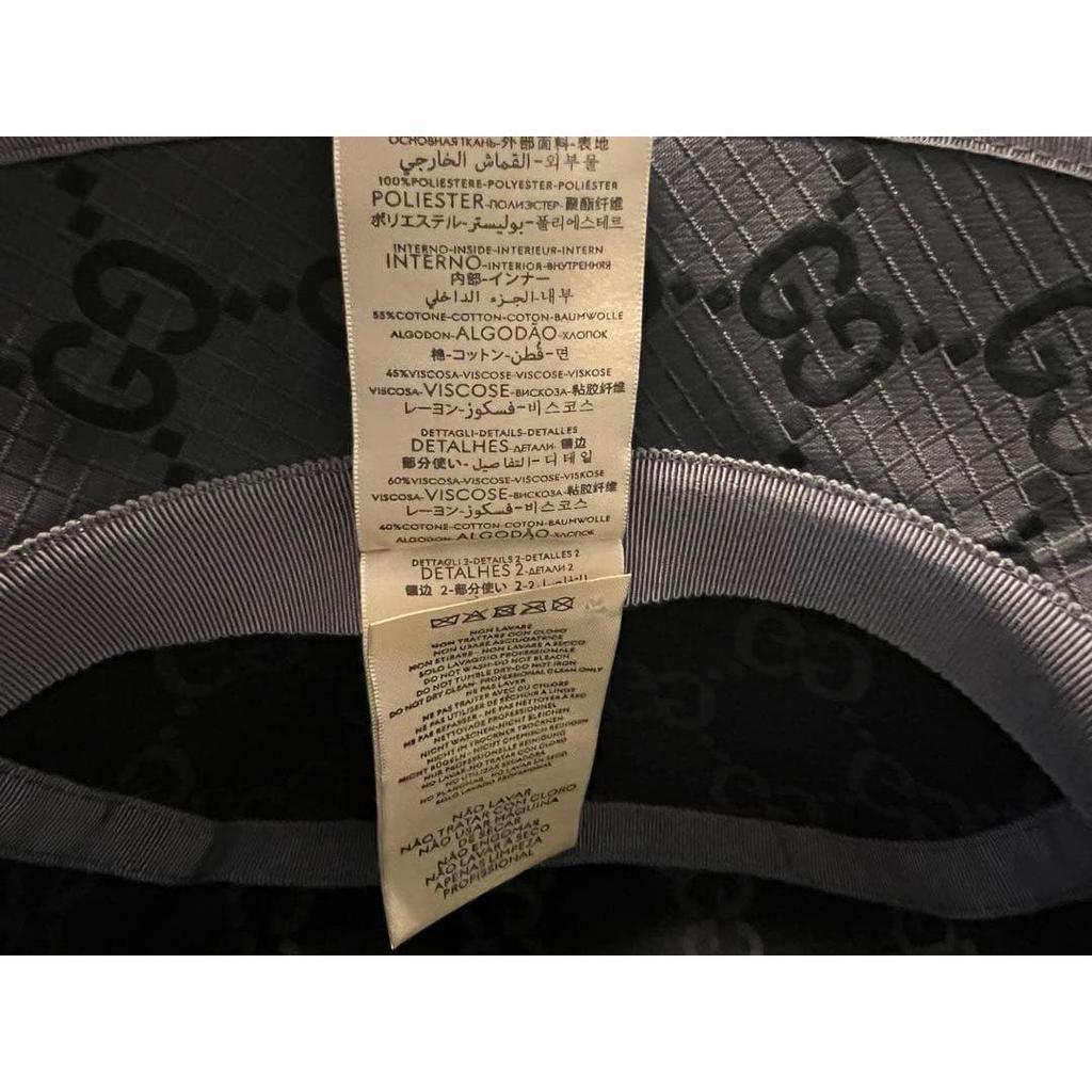 Used GUCCI GG logo ripstop bucket hat XL 60cm