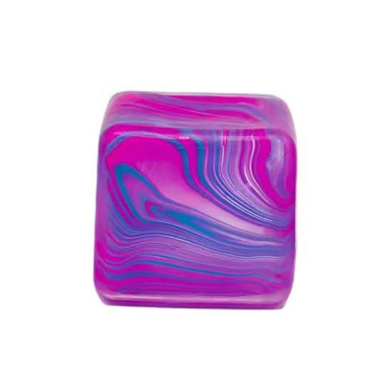 Marble Pattern Stress Cube Toy Anxiety Relief Flow Texture Egg Squeeze Sensory Toy Slow Rebound TPR Decompression Stress Ball