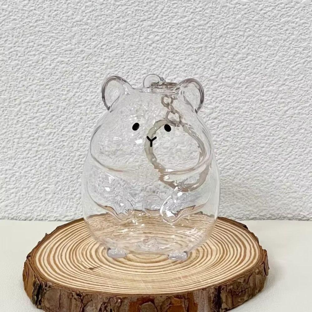 Pet Shaped Hamster Hair Storage Hair Container Pet Hair Memorial Keyring  Backpack