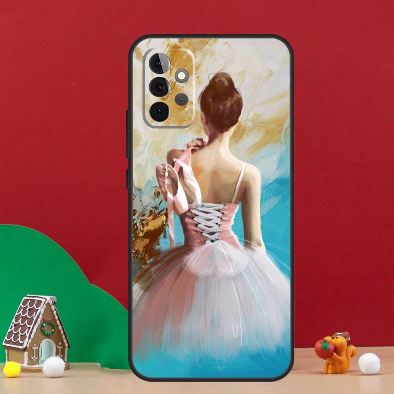 Ballerina Ballett Tanz Mädchen Hülle Für Samsung Galaxy A17 A06 A16 A56 A36 A54 A34 A14 A52 A32 A13 A23 A33 A53 A15 A35 A55
