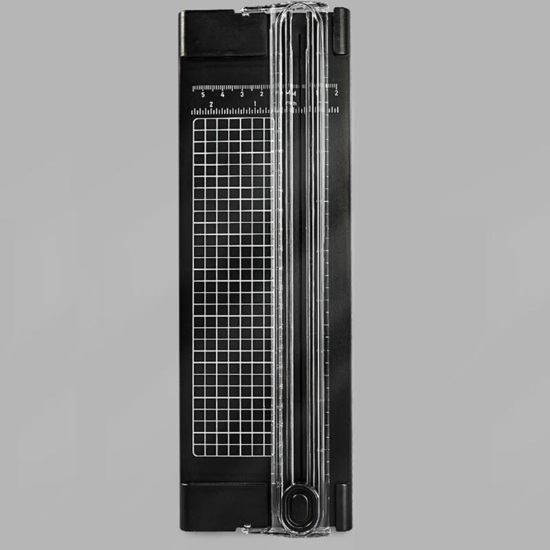 

1 шт. Мини-триммер для бумаги формата А4, резак для бумаги, режущая машина для крафтовой бумаги, картона, фотографий, ламинированной бумаги, скрапбукинга, инструменты для домашних поделок, новый чёрный