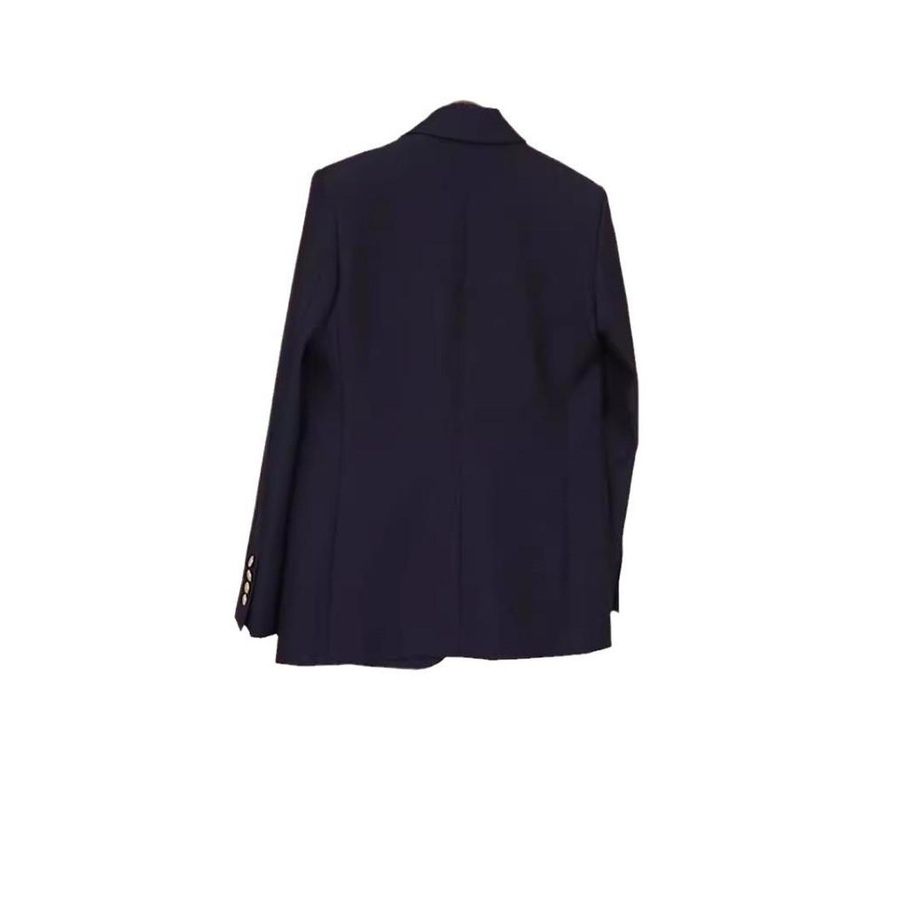 Metal Düğmeli Lacivert Modern Moda Takım Elbise