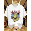 Def Leppard Adrenalize Leopardo Maglietta da Uomo Manica Corta Y2k Oversize Tee Streetwear Popolare Top Vintage