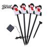 Outdoor Seasonal Atmosphere Lights Christmas Solar Stake Lights Santa Snowman Tree Figurine Lawn Powered Yard Gifts Waterproof Warm LED for