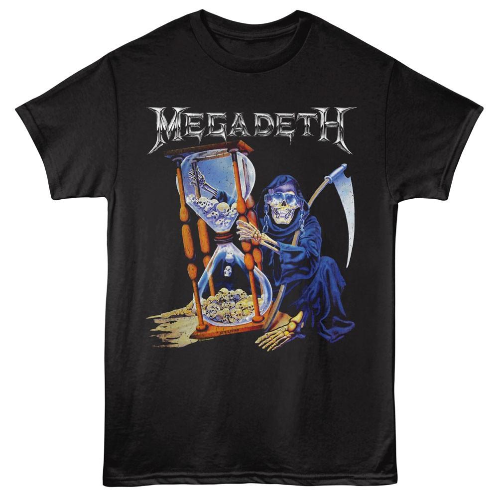 Megadeth Thrash Music Vic Reaper Skull Sand Hour Glass Men s T Shirt XXXXL